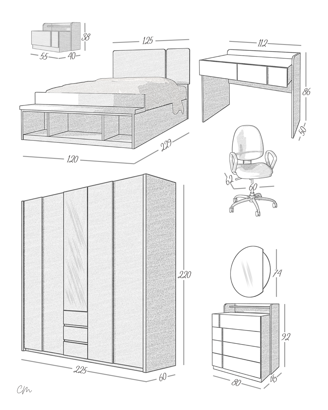 Spark Junior Bedroom